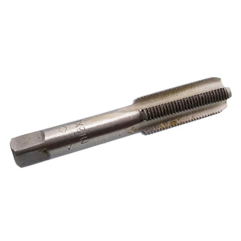 Pro Gear Hss Metric Thread Taps M12 X 1mm Right Hand Taper And Plug Tap Set with detailed threading for clean cuts.