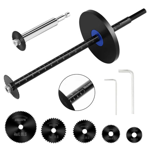 PVC Pipe Internal Cutter Set With 360 Degree Rotating Cutting Tool, adjustable gauge, 7 inch scale, saw blades, hex keys