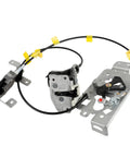 Rear Left Driver Side Door Lock Actuator Latch Assembly With Cable For 2004 To 2008 Ford F150 Extended Cab Pickup Truck with components visible.