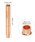 5 Piece 1mm 0.04 Inch Copper Tungsten TIG Electrode Collet Tips Set For WP9 20 25 Torch Series 13N21L high temp durable
