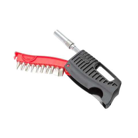 Compact 11 Piece Drill And Driver Bit Set With 1/4 Inch Drive Includes 10 Mini Bits Space Saving Case Converts To Handy Screwdriver