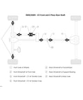 Diagram of 4WD/AWD drivetrain showing U Joint Kit 5 3212X 1555WJ Series ISR universal joint with inside snap ring style.
