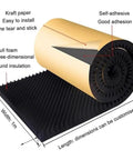 Get That Tight Soundproofing With These 5CM Thick Acoustic Foam Panels with self-adhesive backing in rolled form.