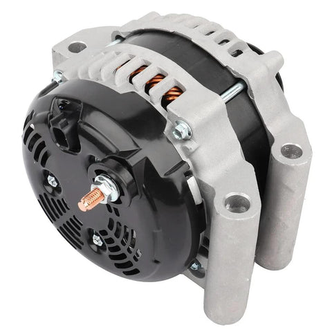 High Output 220Amp 12V Alternator Replacement For Dodge Charger Challenger And Chrysler 300 V8 5.7L 6.2L 6.4L 2011 Through 2018 Direct Fit Replaces TN4210007031 421000703, showing 6-groove pulley and CW rotation.