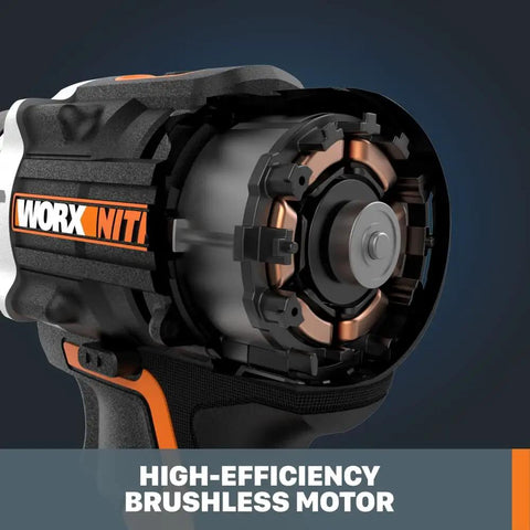 Close-up of Power Share 20V Cordless Hammer Drill With Brushless Motor And Half Inch Chuck Beastly Build For Tough Jobs Nitro