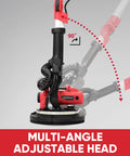 Drywall Sander With Vacuum Attachment 800W Power multi-angle adjustable head with extendable handle shown