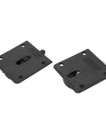 Black 4 pairs furniture roller wheels for closet cabinets wardrobes and sliding doors smooth quiet pulleys and rails visible