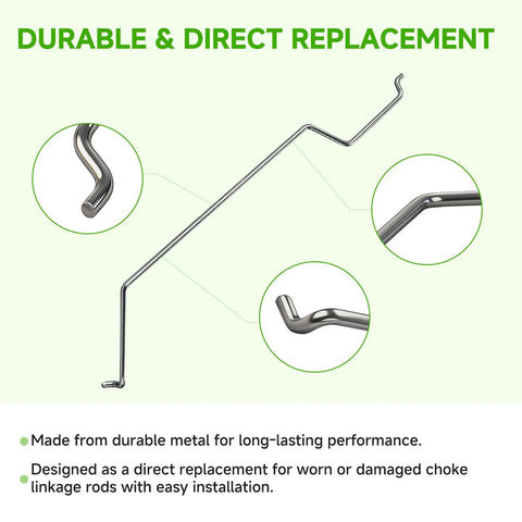 Choke Linkage Rod Replacement For Cub Cadet Lawn Tractors And Zero Turn Mowers Beefy DIY Friendly Upgrade For Z Force RZT LT Series Fits Various Models Easy Install Durable Performance. metal choke linkage rod