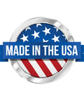 Circular badge with stars and stripes, text 'Made in the USA' featured on Secure Mic Klip Two Way Radio Microphone Clip For First Responders And Uniforms Reliable Quick Attach Mic Holder For EMS Fire Police And Security Teams