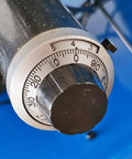 Close-up of the dial on the Built Tough Hydraulic Hose Crimper 220V 3 Phase 4 KW used for adjusting pressure settings.