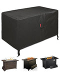 Rectangular Fire Pit Cover Fits 44 Inch Fire Table Waterproof And UV Resistant 600D Built Tough Outdoor Cover For Patio Gear