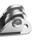 Rock Solid V Groove Gate Wheels 2 Piece Heavy Duty Pulley Block Kit with precision bearings for smooth operation.