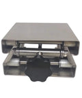 Motorized Rotary Positioning Stage With Stainless Steel Lifting Platform, Height Adjustable Table, front view, PT-YS01