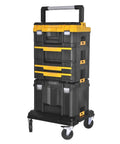 Tool Storage Organizer Cart For TSTAK System With Heavy Duty Wheels For Rolling Tools On Job Sites Durable Mobile Carrier Built To Take A Beating And Keep Your Gear Ready To Go