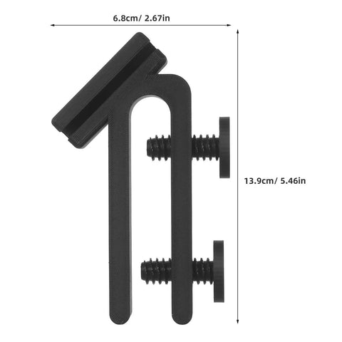 Side view of Fish Tank Water Hose Clip Holder For Aquarium Hose Clamp Made Of ABS Plastic Sturdy And Wear Resistant.