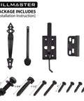 Heavy Duty Gate Latch For Wood Metal Vinyl Fences With Self Closing Gravity Self Locking Latch And Decorative Handle Kit
