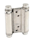 Double Spring Hinge Metal Double Sided Door Automatic Self Closing Hardware for Saloon and Cafe Doors with heavy duty swing