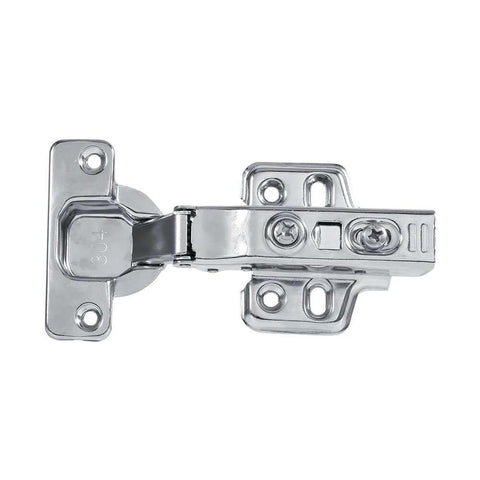 Top view of Three Types Stainless Steel Hydraulic Furniture Cupboard Face Frame Cabinet Door Concealed Hinges With 90 Degree Adjustability