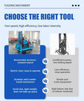 No Fuss Mini Hydraulic Water Well Drilling Rig 200 Meter Deep Borehole Drill compact track mounted in showroom setting.