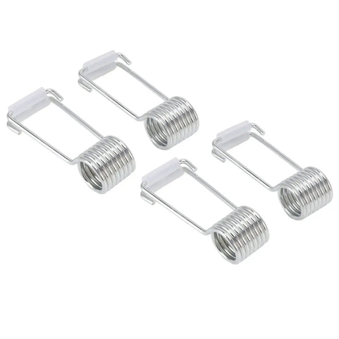 Self Closing Door Closer Kit Four Pack Easy Install 2 Cm Spring Hinges Stainless Steel Automatic Door Closer For Interior Cabinet Doors Anti Scratch Latch Accessories Keeps Doors Quiet Smooth Operation And Wall Frame Protection.