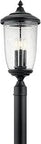 Three Light Outdoor Post Mount Lantern In Aluminum Wet Location Ready Vintage Canning Jar Vibe From Yorke Collection on post