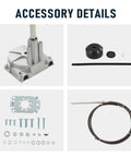 Accessory details of 12ft Boat Steering Cable System Rotary Kit With 13.5 Inch Steering Wheel And Three Fourth Inch Tapered Shaft