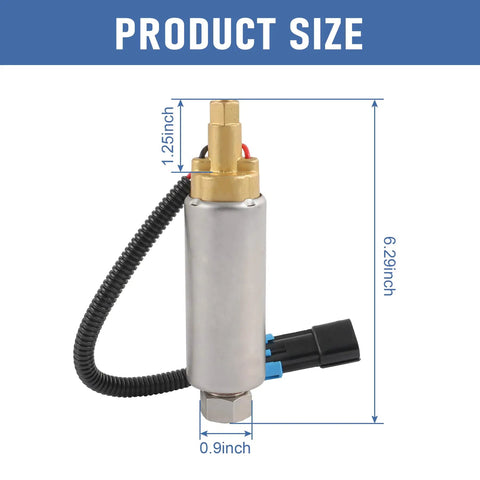 Beefed Up High Pressure Electric Fuel Pump Replacement For EFI MPI V6 V8 Marine Engines 6.29 x 0.9 inch