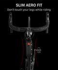 Ride Ready Front Frame Bag For Bikes With Large Capacity Main Compartment, slim aero fit on black bicycle, top tube placement