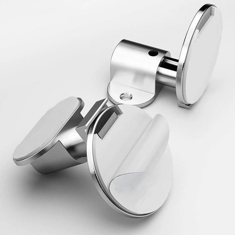 Heavy Duty Stainless Steel Door Stopper Floor Mount With Nails Or Sticker Grip Holds Doors Securely against a white background.