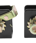 Beefed Up Heavy Duty Lashing Winch Set For 2 Inch Straps Left And Right Bolt On Or Weld On Track Tie Down Tow Dolly For Truck Flatbed Use 3333 Lbs Working Load Limit 10000 Lbs Breaking Strength Black, left and right winches