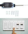 Fast Acting Micro Switch TZ-8166 Momentary Limit Switch for Electrical Control 6A 250V with mounting hardware