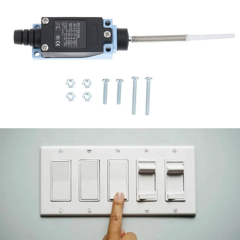 Fast Acting Micro Switch TZ-8166 Momentary Limit Switch for Electrical Control 6A 250V with mounting hardware