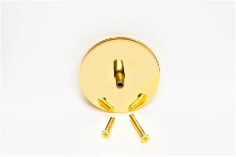 Door Knob Filler Plate For Old Holes, Dummy Deadbolt Cover With No Show Screws, 2 5/8 Inch Diameter, Adjustable Filler Plate