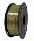 Spool of Silk Antique Gold PLA Filament 1.75mm 1kg (2.2lbs) 3D Printer Material With Dope Shiny Metallic Bronze Brass Old Gold Finish