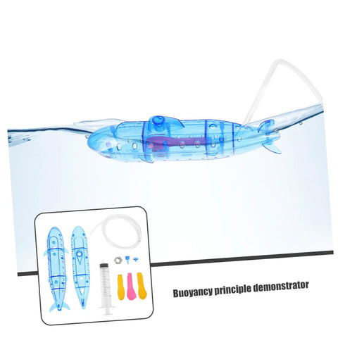Submarine RC Drone Buoyancy Demo Toy For Kids And Teens kit in blue, showing buoyancy demonstration with accessories in view