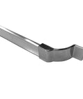 Knockout Bright Chrome Towel Bar With Heavy Duty Mounting Brackets For Framed Sliding Shower Doors and Bathtub Enclosures close-up view.