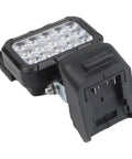 Cordless Work Light for 18V for battery High Brightness LED Floodlight with multiple LED bulbs and sturdy connector.