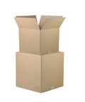 Stacked 10x8x6 Brown Kraft Corrugated Shipping Boxes 100 Pack Bulk For Mailing, Packing, Moving And Storage, Durable, Eco Friendly, Recyclable