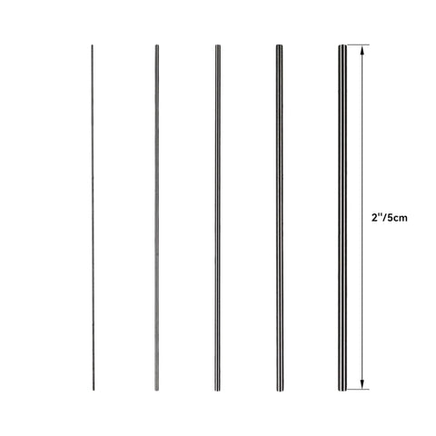 Class ZZ Pin Gage Set With Go No Go Handle For Machine Shops And Manufacturing 0.011 To 0.060 Inch 50 Pieces Burr Free Polished Gauges High Precision 60 To 62 HRC Clear Markings Durable Steel, 2-inch pins