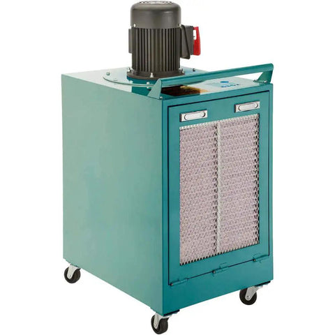 Heavy Duty Pro Rig 1.5 Horsepower Metal Dust Collector with motor and filtration for workshop on wheels