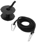 Floating Mat Attachment Kit Heavy Duty Water Safety Tie Down With 118 Inch Rope and hooks on white background