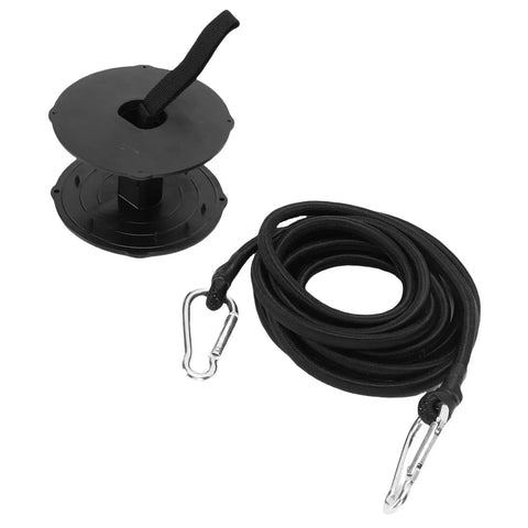 Floating Mat Attachment Kit Heavy Duty Water Safety Tie Down With 118 Inch Rope and hooks on white background