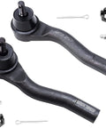 Drop In Front Wheel Bearing Hubs Kit For 2007 2012 Nissan Sentra 2.0L Includes 2 outer tie rods close-up view