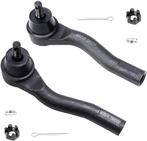 Drop In Front Wheel Bearing Hubs Kit For 2007 2012 Nissan Sentra 2.0L Includes 2 outer tie rods close-up view