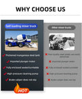 Job Site Ready Heavy Duty Self Loading Concrete Mixer Truck With Spinning Drum for barn builds with thickened steel tank.