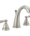 Elmhurst Two-Handle Widespread Bath Faucet In Brushed Nickel For 3-Hole 6 To 16 Inch Install, ADA Compliant WaterSense Fixture