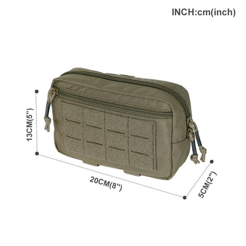 Badass Tactical Molle Admin Pouch For Tactical Vest Chest Or Waist Pack Utility Tool Bag In Ranger Green With Hella Durable Nylon And Secure Ykk Zippers For Top Tier Edc Gear