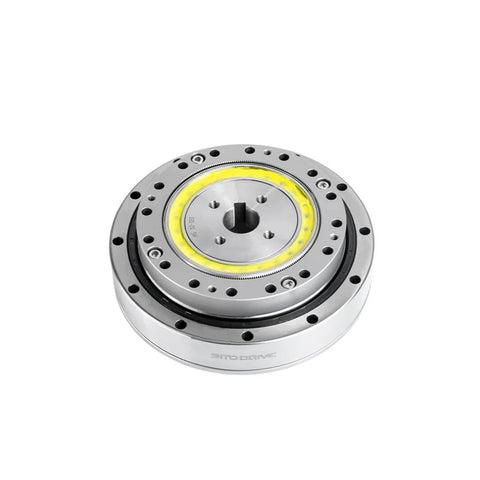SHF 32 III High Precision Strain Wave Gear Reducer for automation robots and medical stepper motors by Harmonic Drive, front view