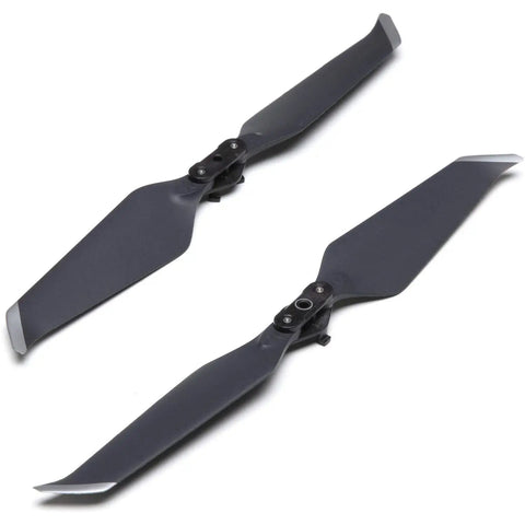 Mavic 2 Low Noise Propellers For Pro And Zoom Drones Replacement Set, black color, quick-release design shown in two pairs bundle.