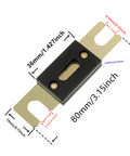 ANL Blade Fuse 150 Amp 32 VDC Set For Car Audio And Video System, dimensions, heat resistant gold plated